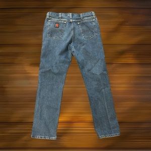 VINTAGE Wrangler Jeans Mens 36x32 Regular Fit Straight Medium Wash Denim Blue